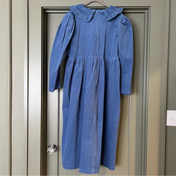 Johanna Sands the label Blue Corduroy Lucia Dress Uk 12 US 8 - Picture 9 of 9